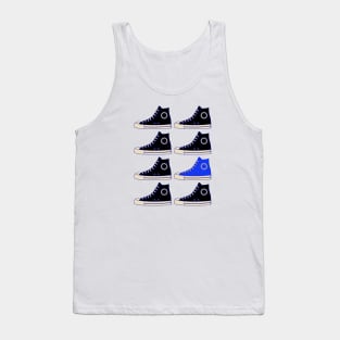 Stand Out From The Crowd | Blue Sneaker Tank Top